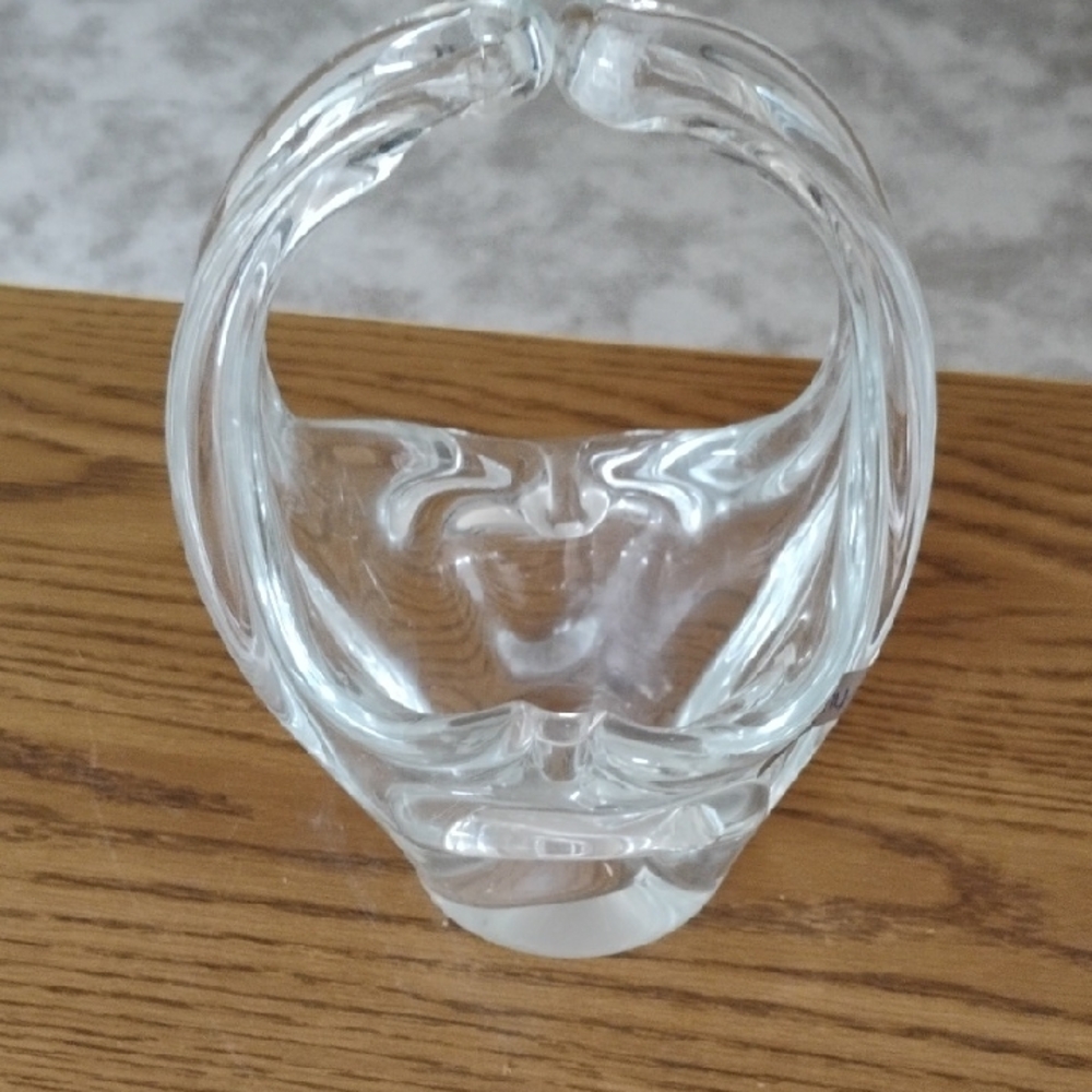 Crystal Clear Sculptural Glass Vase - Classic Home Accent Toscany "Candy"